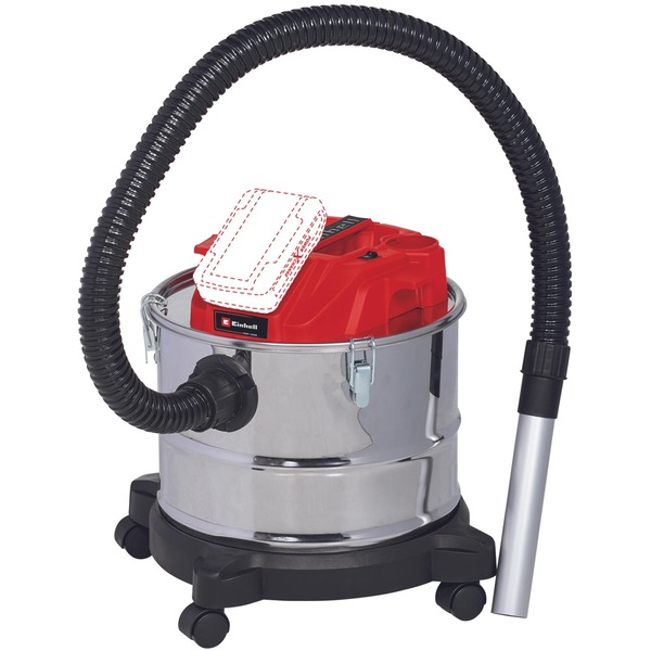Ηλεκτρική Σκούπα Στάχτης Einhell TE-AV 18/15 Li C-Solo 150W Χωρίς Φορτιστή και Μπαταρία με Κάδο 15lt