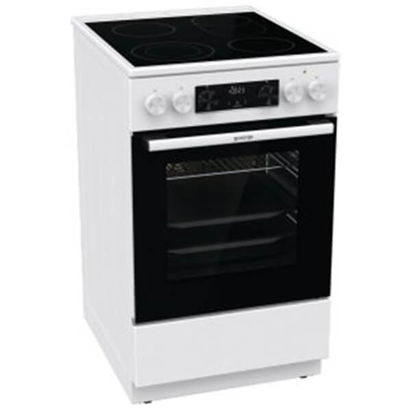 Κουζίνα Gorenje GECS5C70WA 70lt Α με Κεραμικές Εστίες Π50εκ. Λευκή