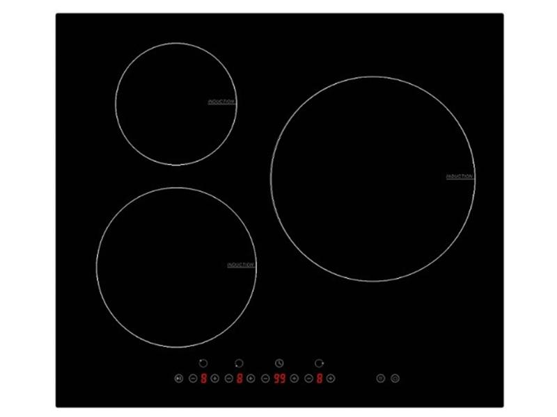 Εστία Αυτόνομη Επαγωγική Arielli ACH-583IND 3 Θέσεων με Λειτουργία Κλειδώματος 59x52εκ.