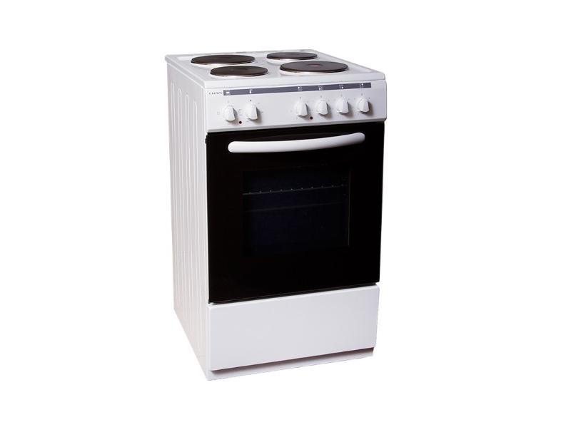 Κουζίνα Crown 5400A 53lt με Εμαγιέ Εστίες Π50εκ. Λευκή