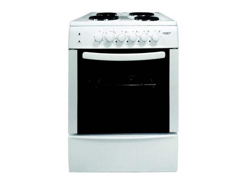 Κουζίνα Crown CR-50E50 48lt με Εμαγιέ Εστίες Π50εκ. Λευκή