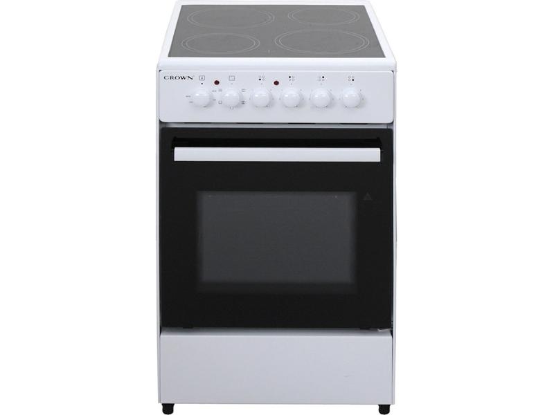 Κουζίνα Crown CEC-5060V W 47lt με Κεραμικές Εστίες Π50εκ. Λευκή