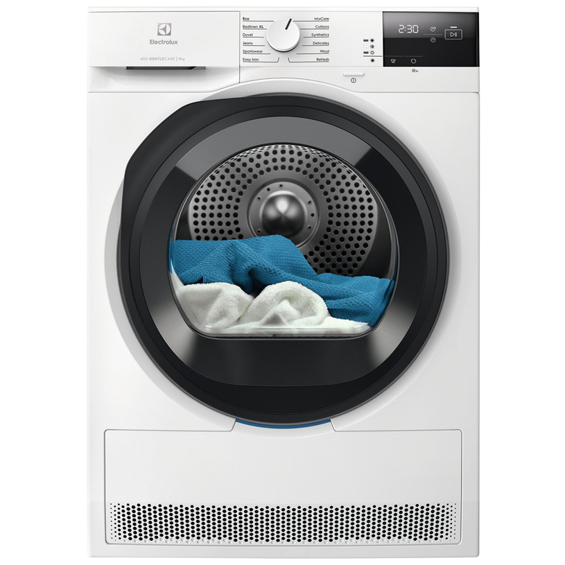 Στεγνωτήριο Ρούχων Electrolux EW6D295GE 9kg A+++ με Αντλία Θερμότητας Λευκό