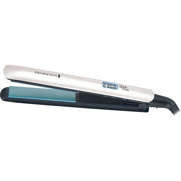Πρέσα Μαλλιών Remington Shine Therapy S8500 με Κεραμικές Πλάκες 50W Λευκή