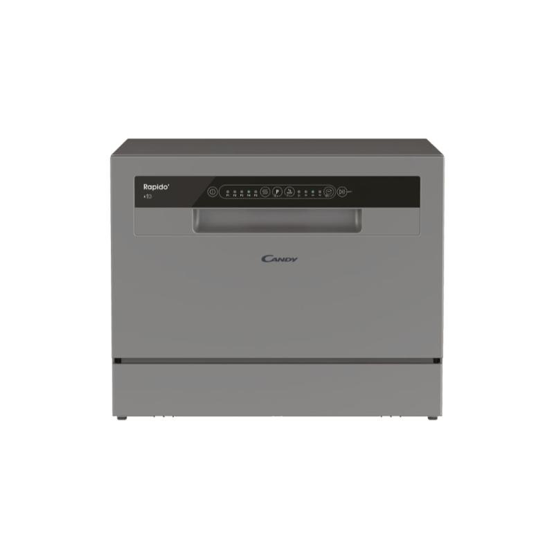 Πλυντήριο Πιάτων Ελεύθερο Πάγκου Candy CP 6E51LS Moonlight Silver για 6 Σερβίτσια Π55xY44.3εκ. Inox