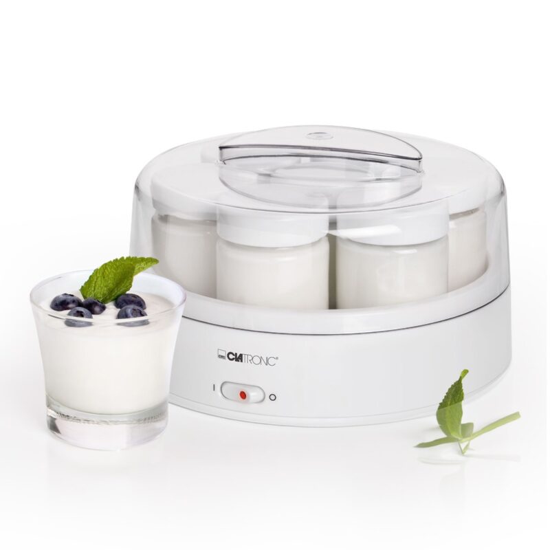 Γιαουρτομηχανή Clatronic JM 3344 με Βαζάκια 1.1lt Λευκή 14W