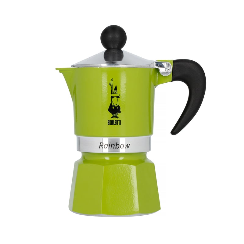 Μπρίκι Espresso Bialetti 4971 Rainbow  1cups Πράσινο (Lime)
