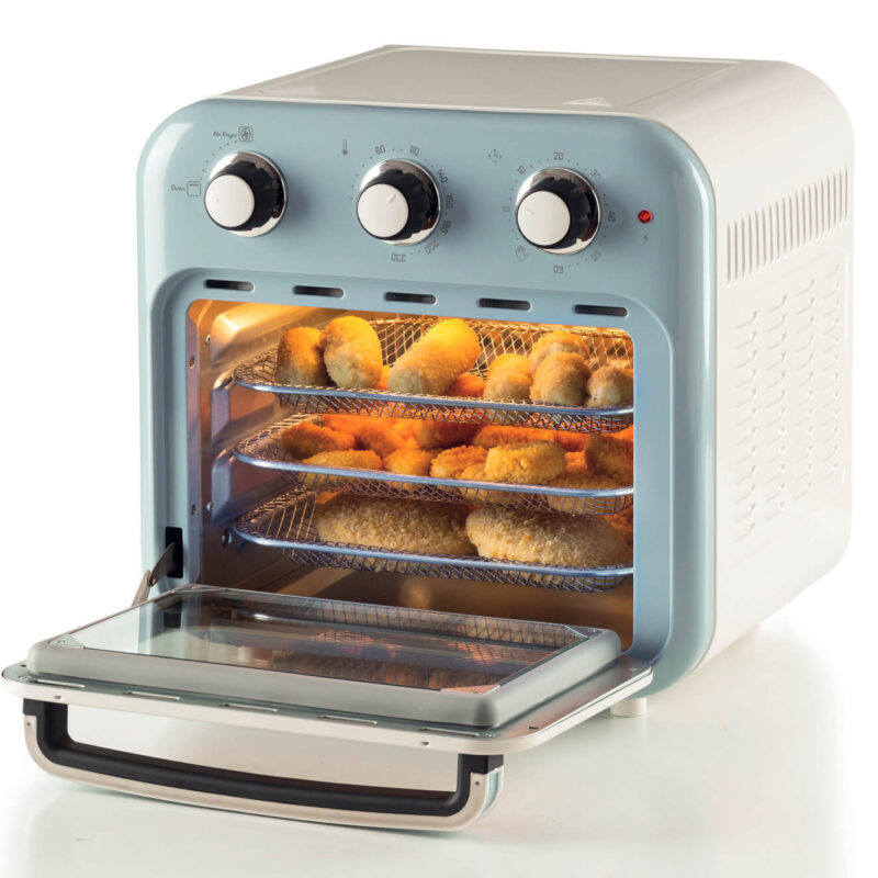 Ηλεκτρικό Φουρνάκι Ariete Vintage 4632/05 Air Fryer 16lt 1400W Μπλε