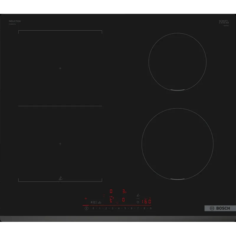 Εστία Αυτόνομη Επαγωγική Bosch PVS631HC1E 4 Θέσεων 59.2x52.2εκ. Μαύρη