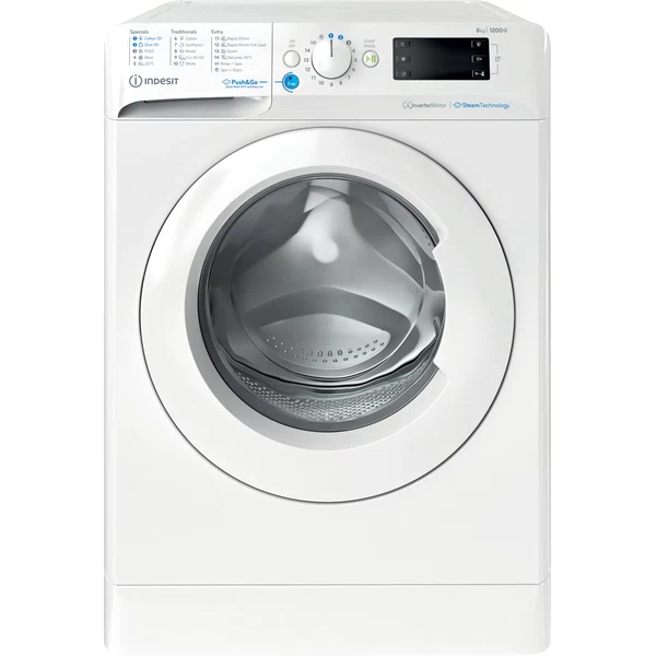 Πλυντήριο Ρούχων Indesit  BWE 81295X WV EE  8kg 1200 Στροφών Λευκό Β