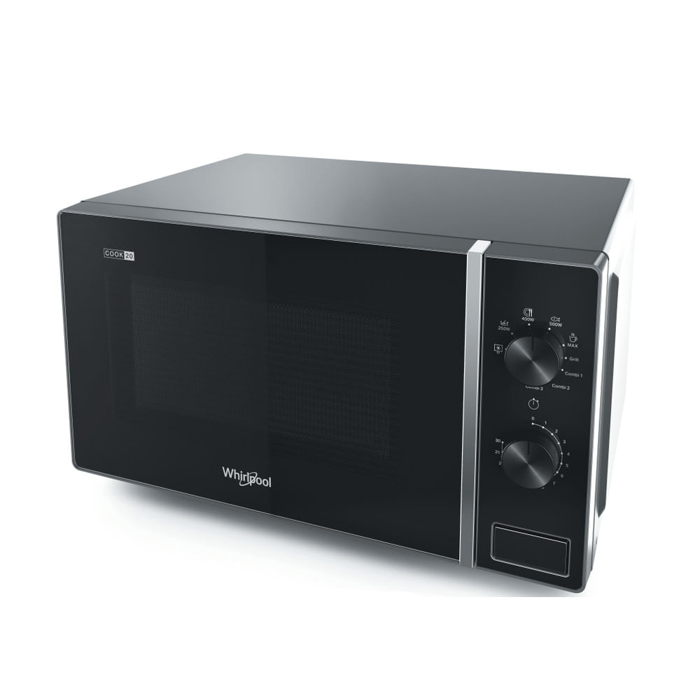 Φούρνος Μικροκυμάτων Whirlpool Cook20 MWP 103 SB 20lt 700W με Grill Μαύρος/Inox