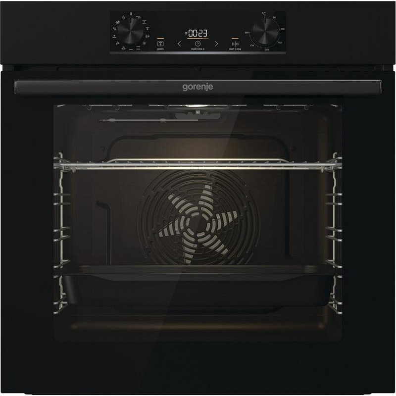 Φούρνος Άνω Πάγκου Gorenje BOP6737E02BK 77lt A Π59.5εκ.με Πυρόλυση Μαύρος