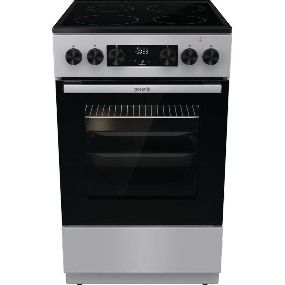 Κουζίνα Gorenje GEC5C41SG 70lt Α με Κεραμικές Εστίες Π50εκ. Inox