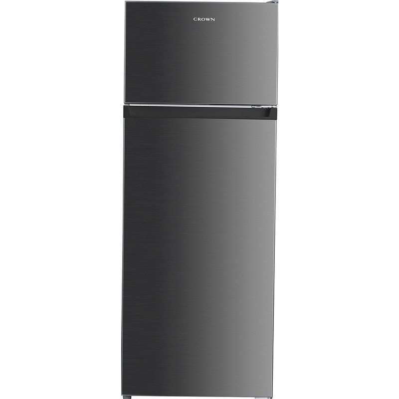 Ψυγείο Δίπορτο Crown DF241ESI 205lt, E, Υ143xΠ55xΒ55εκ. Inox