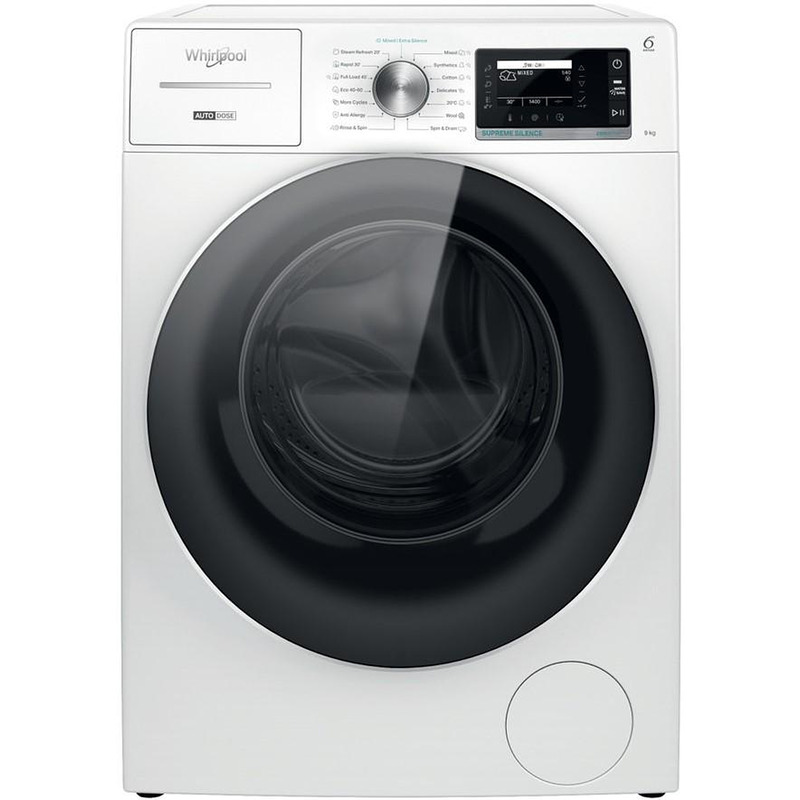 Πλυντήριο Ρούχων Whirlpool W8 99AD SILENCE EE 9kg A 1400 Στροφών 6TH SENSE και Steam Refresh