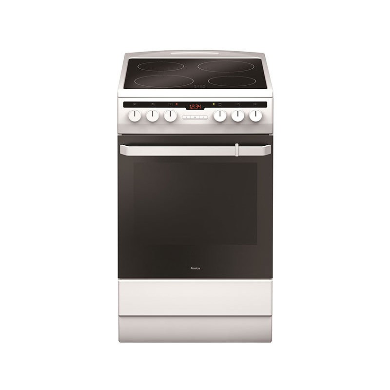 Κουζίνα AMICA 508CE2.30EHTA(W) 65lt με Κεραμικές Εστίες Π50εκ. Λευκή