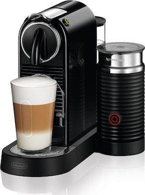Μηχανή Espresso για Κάψουλες Nespresso De’Longhi Citiz & Milk Πίεσης 19bar με Αφρογαλιέρα Black