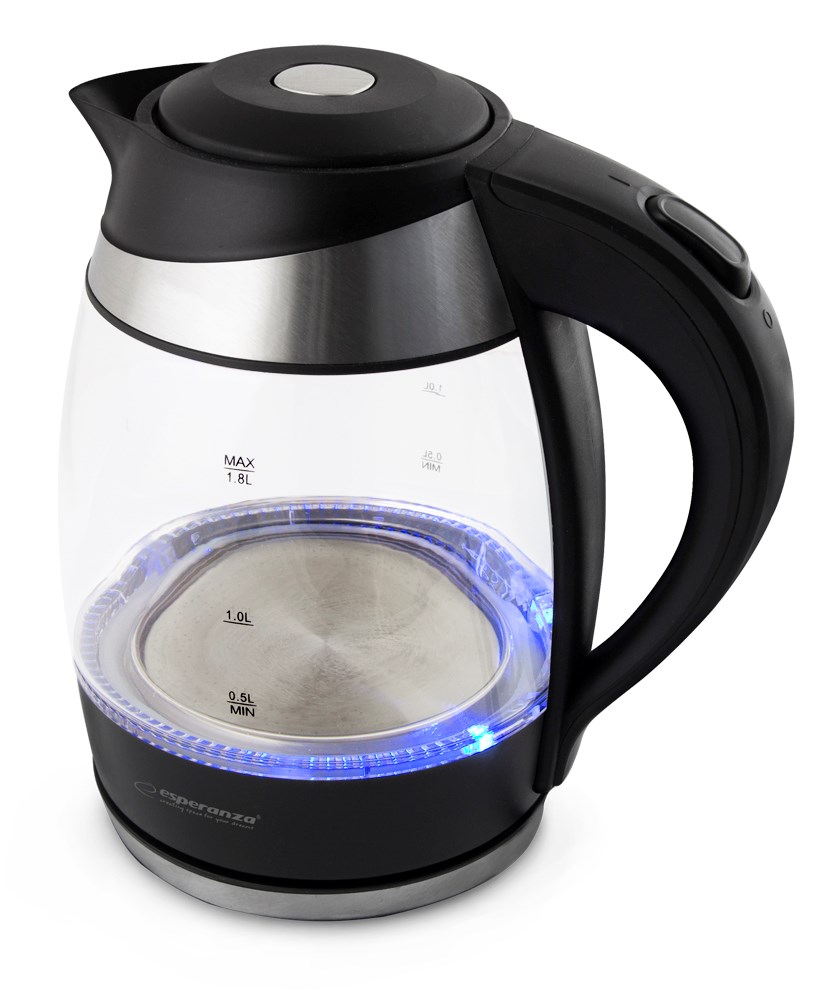 Βραστήρας Esperanza Gullfoss EKK009 1,8lt 2200W Μαύρος/Διάφανος