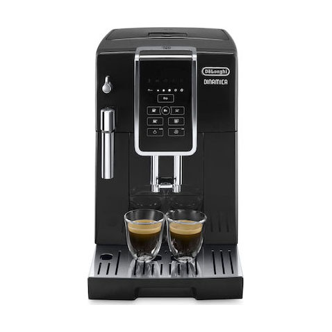 Μηχανή Espresso De’Longhi Dinamica Ecam 350.15.B Αυτόματη 1450W Πίεσης 15bar με Μύλο Άλεσης Μαύρη