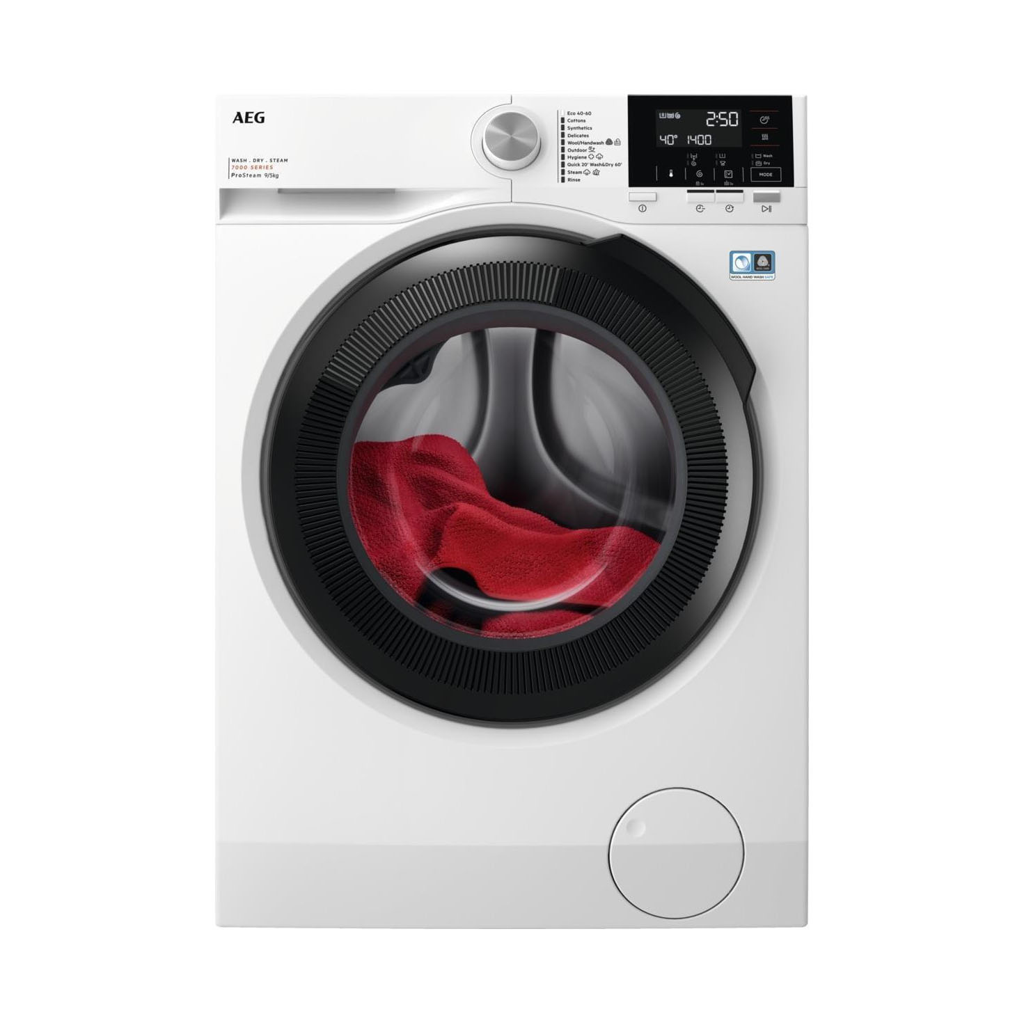 Πλυντήριο-Στεγνωτήριο Ρούχων AEG LWR71944B 9kg/5kg A/D 1400 Στροφές με Ατμό Λευκό