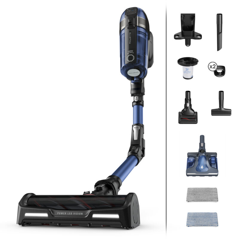 Σκούπα Stick & Χειρός Επαναφορτιζόμενη Rowenta X-Force Flex 12.60 RH98C0WO 25.2V Μαύρη/Μπλε