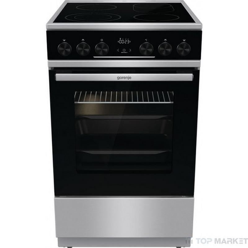 Κουζίνα Gorenje GEC5C61XPA 70lt με Κεραμικές Εστίες Π50εκ. Inox