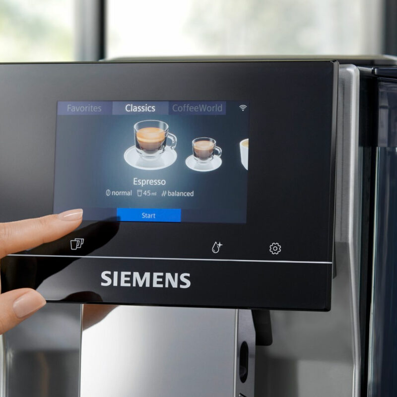 Μηχανή Espresso Siemens EQ.700 TP715D01 1500W Πίεσης 19bar με Μύλο και Wi-Fi Μαύρη