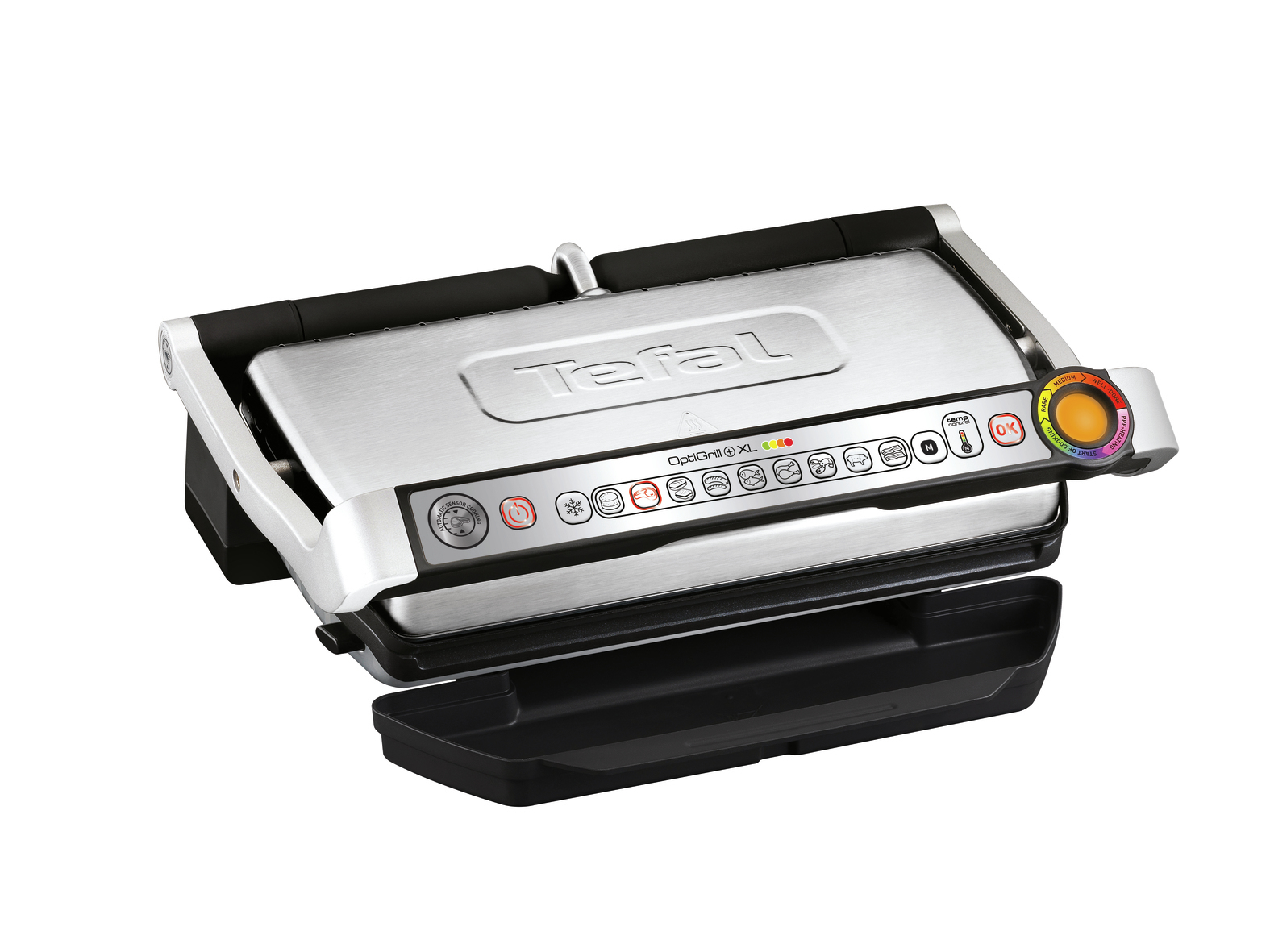 Τοστιέρα Γκριλιέρα Tefal GC724D12 με Αποσπώμενες Πλάκες 2000W Inox