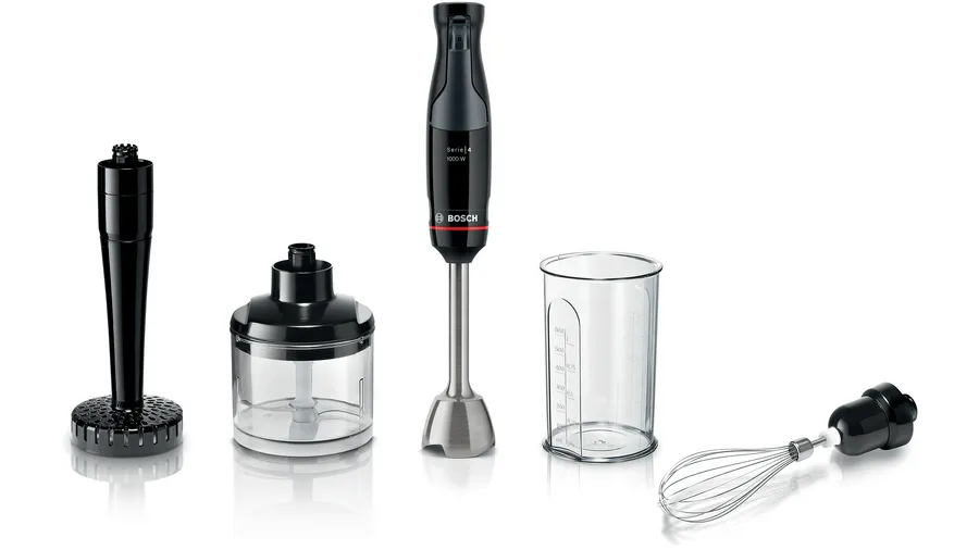 Ραβδομπλέντερ Bosch Serie 4 MSM4B623 0,6lt 1000W με Multi και Αυγοδάρτη Μαύρο
