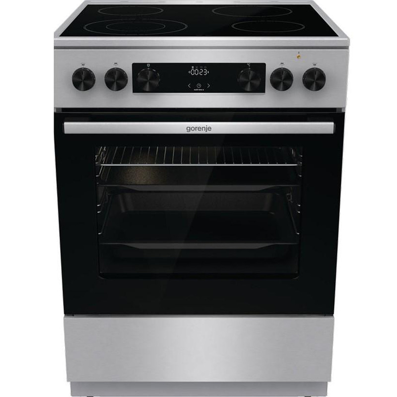 Κουζίνα Gorenje GECS6C70XC 71lt με Κεραμικές Εστίες Π60εκ.Inox