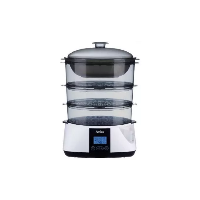 Ατμομάγειρας Amica PT 3011 με 3 καλάθια 900W Λευκός