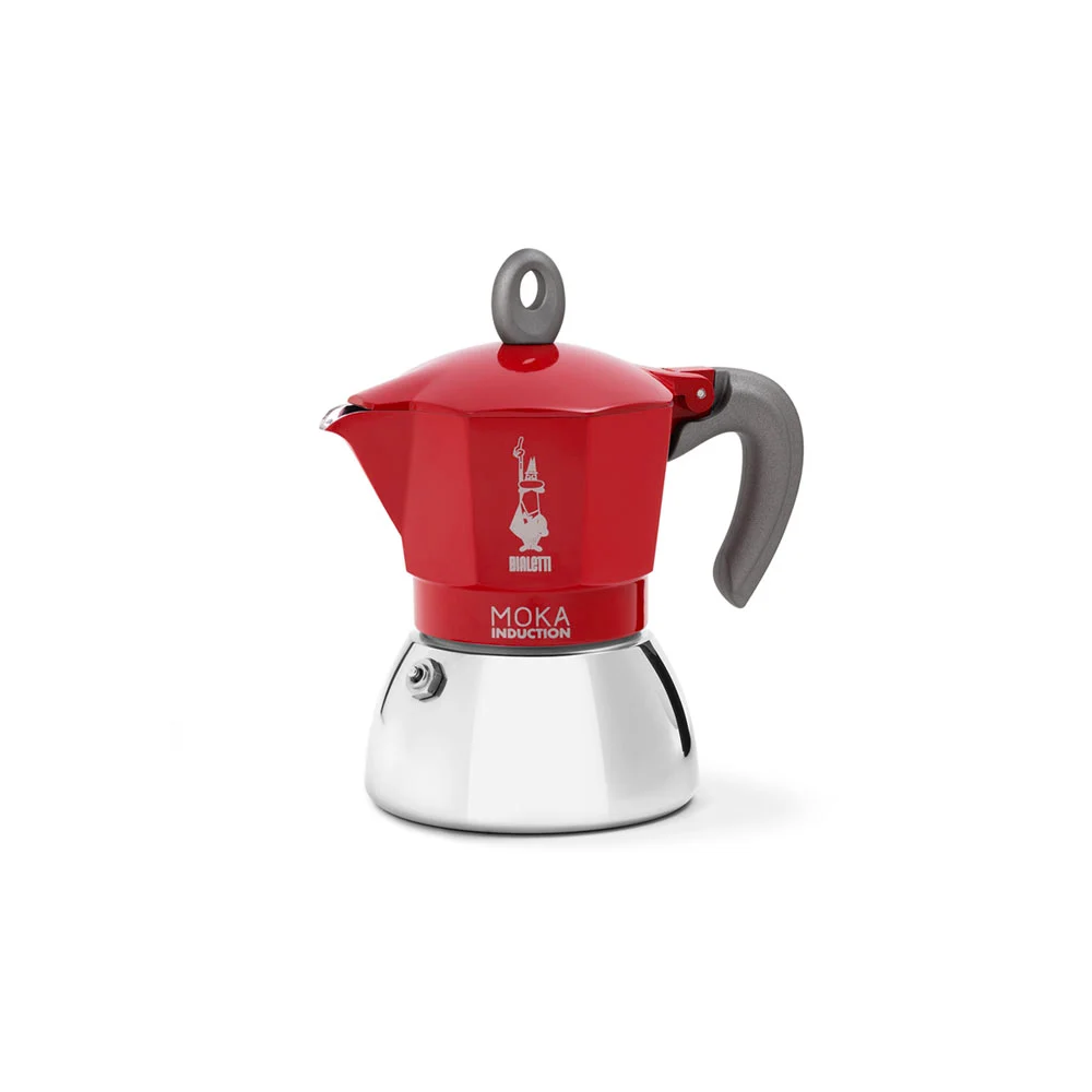Μπρίκι Espresso Bialetti 0006942 MOKA 2cups Κόκκινο Induction