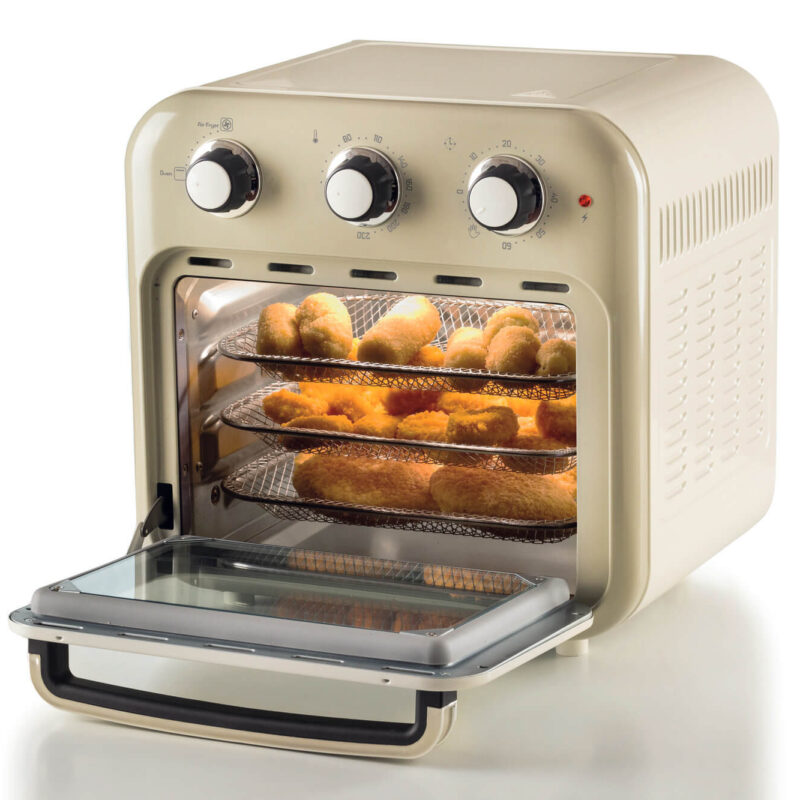 Ηλεκτρικό Φουρνάκι Ariete Vintage 4632/03 AirFryer 1400W 16lt Μπεζ