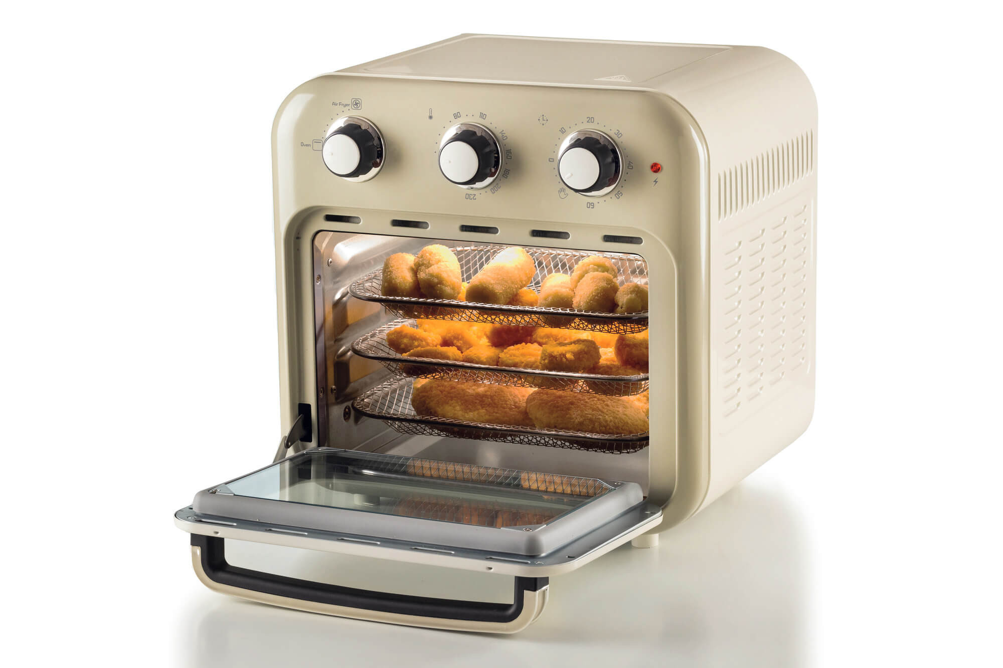 Ηλεκτρικό Φουρνάκι Ariete Vintage 4632/03 AirFryer 1400W 16lt Μπεζ