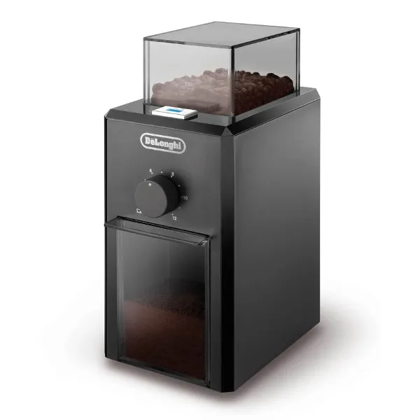 Ηλεκτρικός Μύλος Καφέ DeLonghi KG 79 110W με Χωρητικότητα 120gr και 16 Επίπεδα Άλεσης Μαύρος