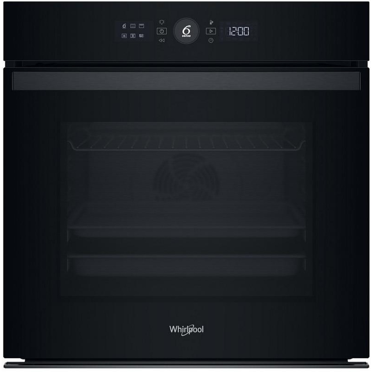 Φούρνος άνω πάγκου Whirlpool WOI4S8HM2SBA 73lt, χωρίς Εστίες, με Ατμό και Υδρόλυση, Α+, Μαύρος