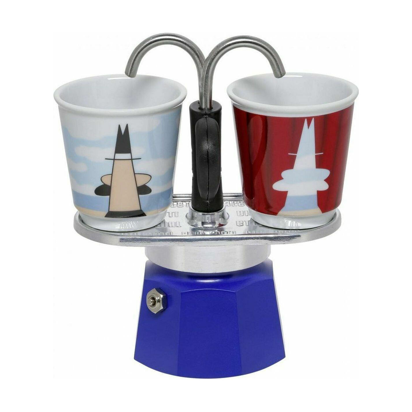 Μπρίκι Espresso Bialetti 0001406 MINI EXPRESS Set Magrite 2cups