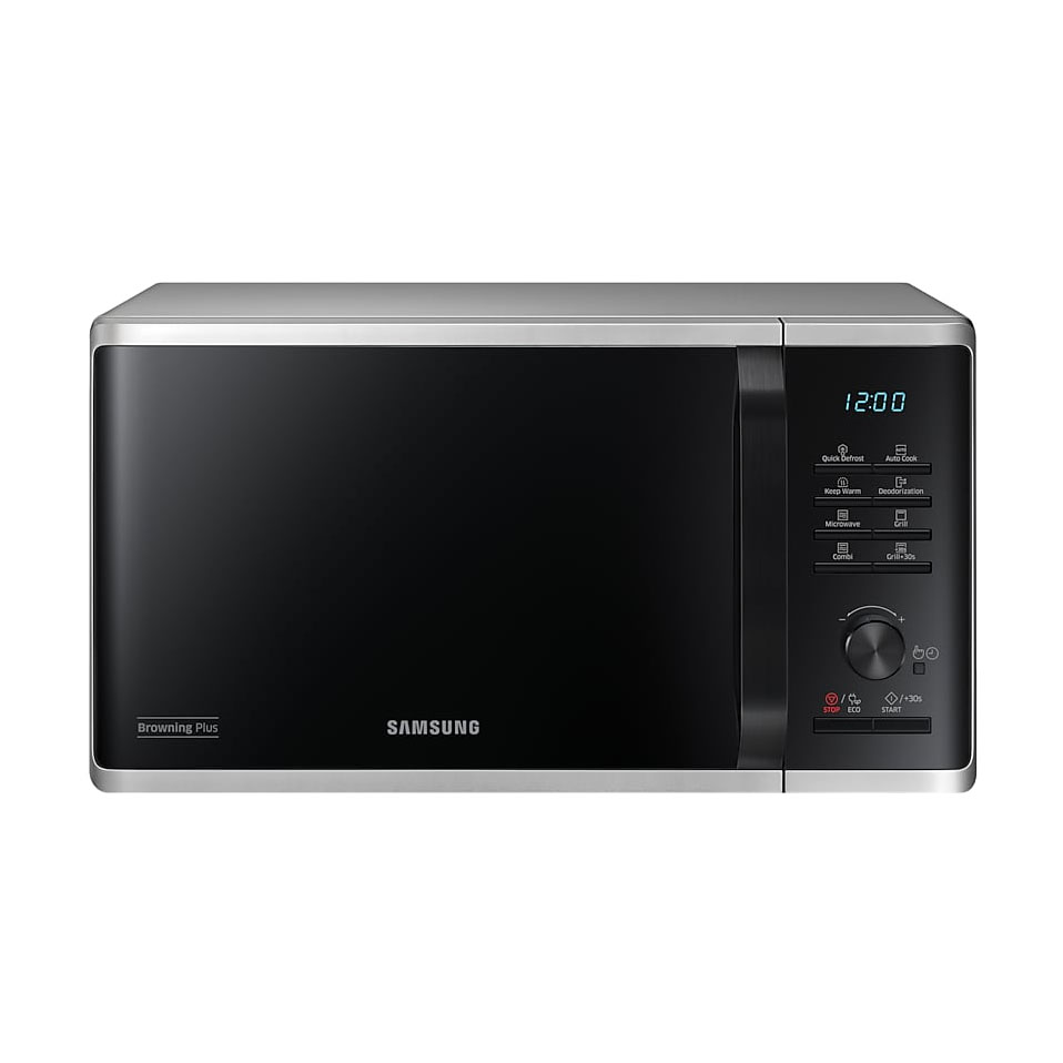 Φούρνος Μικροκυμάτων Samsung MG23K3515AS 800W 23lt με Γκριλ Μαύρο/Inox