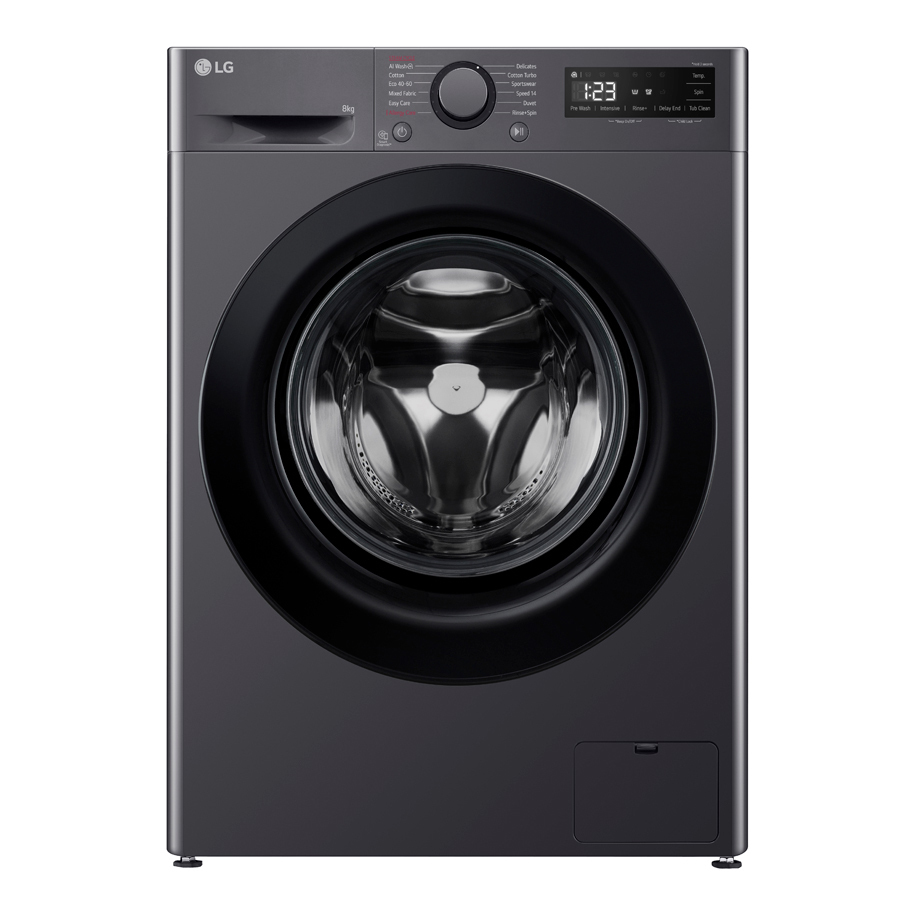 Πλυντήριο Ρούχων LG F2WR508SBM 8kg με Τεχνολογία Ατμού 1200 Στροφών AI DD Γκρι
