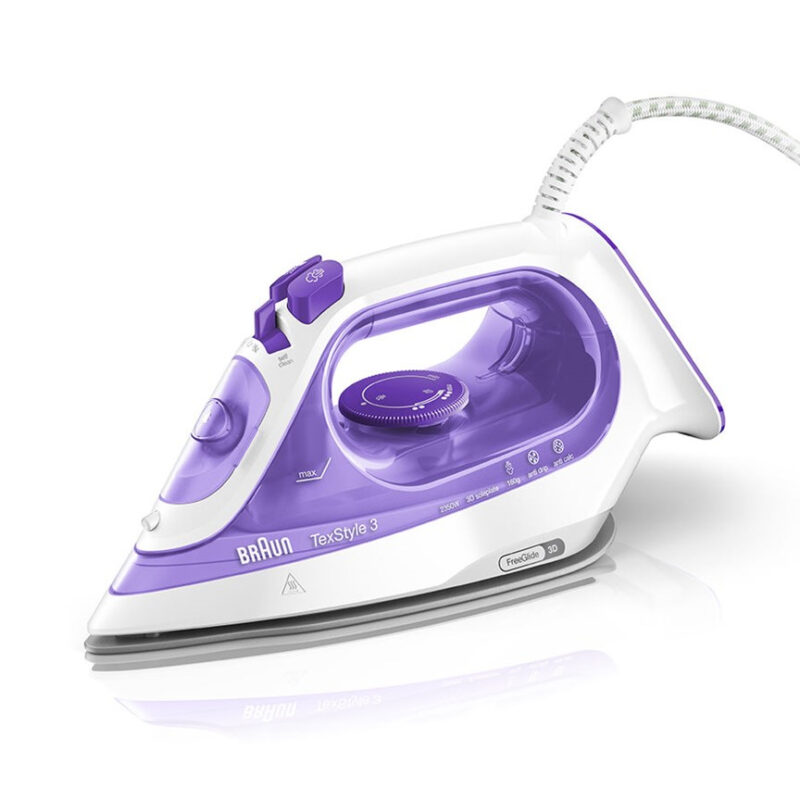 Σίδερο ατμού Braun TexStyle 3 SI 3042 VI 2350W Μωβ, Λευκό