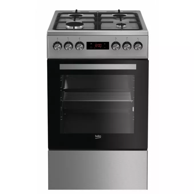 Κουζίνα Beko FSM52330DX NN 60lt Α με Εστίες Aερίου και φούρνο Ρεύματος 50εκ Inox