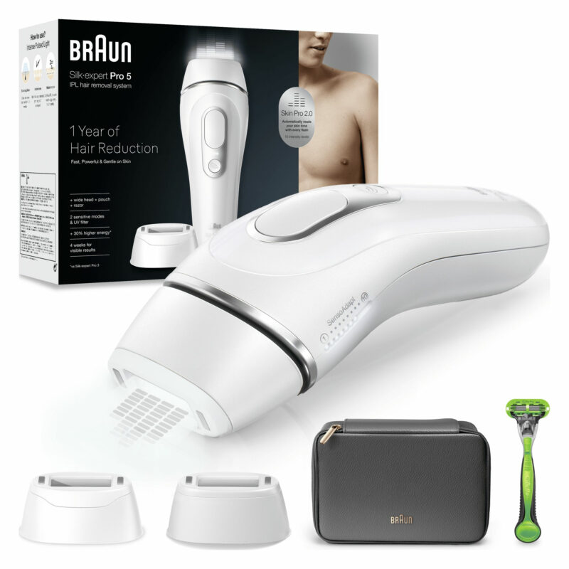 Σετ Αποτρίχωσης Laser Braun Silk-expert Pro 5 PL5145 IPL για Σώμα & Μπικίνι