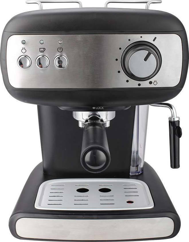Μηχανή Espresso Crown CEM-1525 850W 15bar Μαύρη/Inox