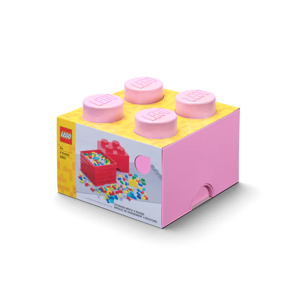 LEGO® ΚΟΥΤΙ ΑΠΟΘΗΚΕΥΣΗΣ ΤΕΤΡΑΓΩΝΟ ΜΕΓΑΛΟ ΑΝΟΙΧΤΟ ΡΟΖ - 40031738