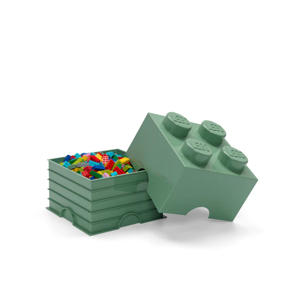 LEGO® ΚΟΥΤΙ ΑΠΟΘΗΚΕΥΣΗΣ ΤΕΤΡΑΓΩΝΟ ΜΕΓΑΛΟ ΠΡΑΣΙΝΟ (SAND) - 40031747