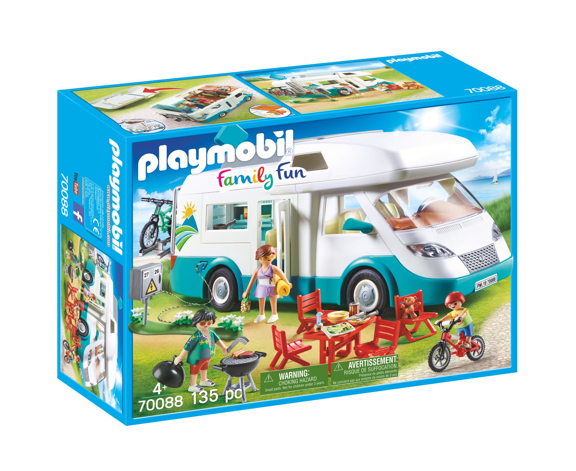Playmobil Family Fun 70088 Αυτοκινούμενο Οικογενειακό Τροχόσπιτο