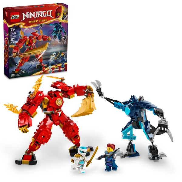 LEGO NINJAGO Kai’s Elemental Fire Mech Toy (71808)