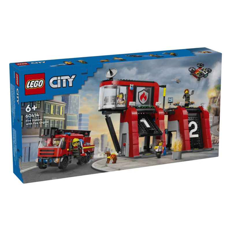 LEGO City: Fire Station with Fire Truck Playset (60414)