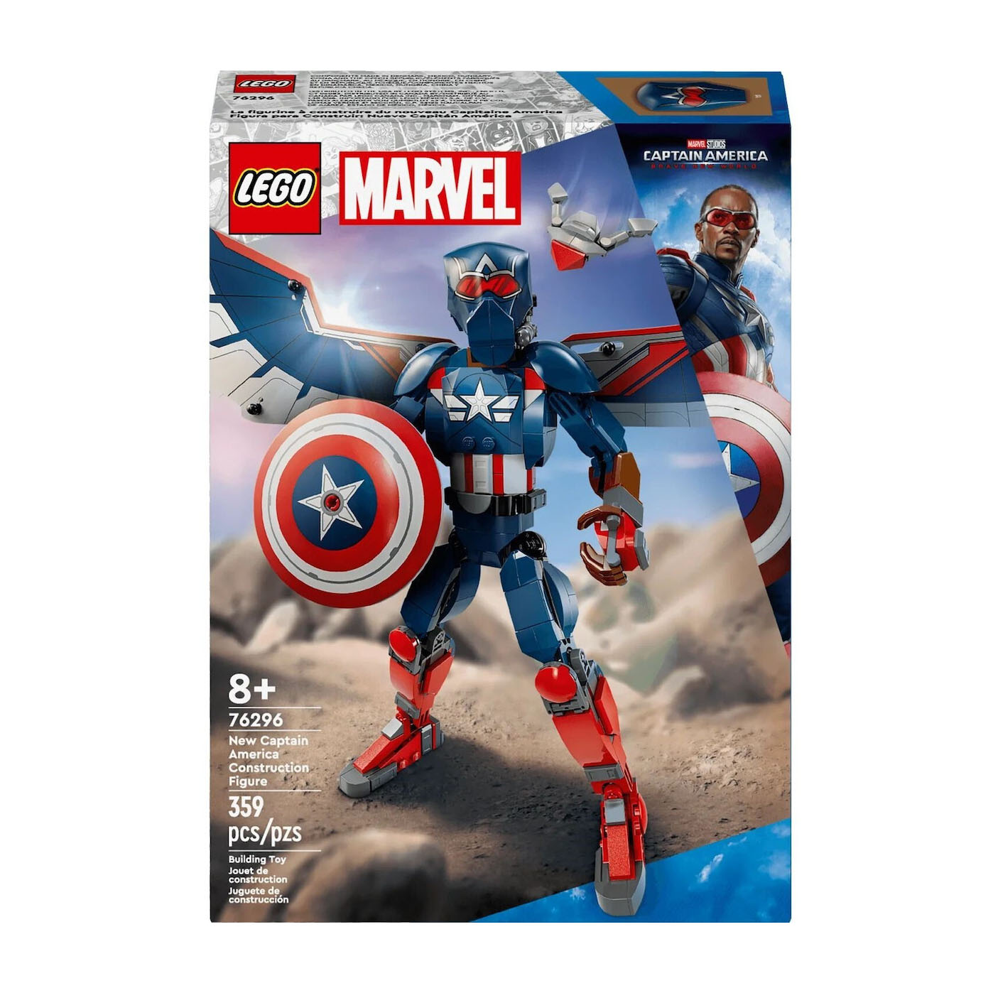 LEGO Marvel: New Captain America Construction Figure (76296)