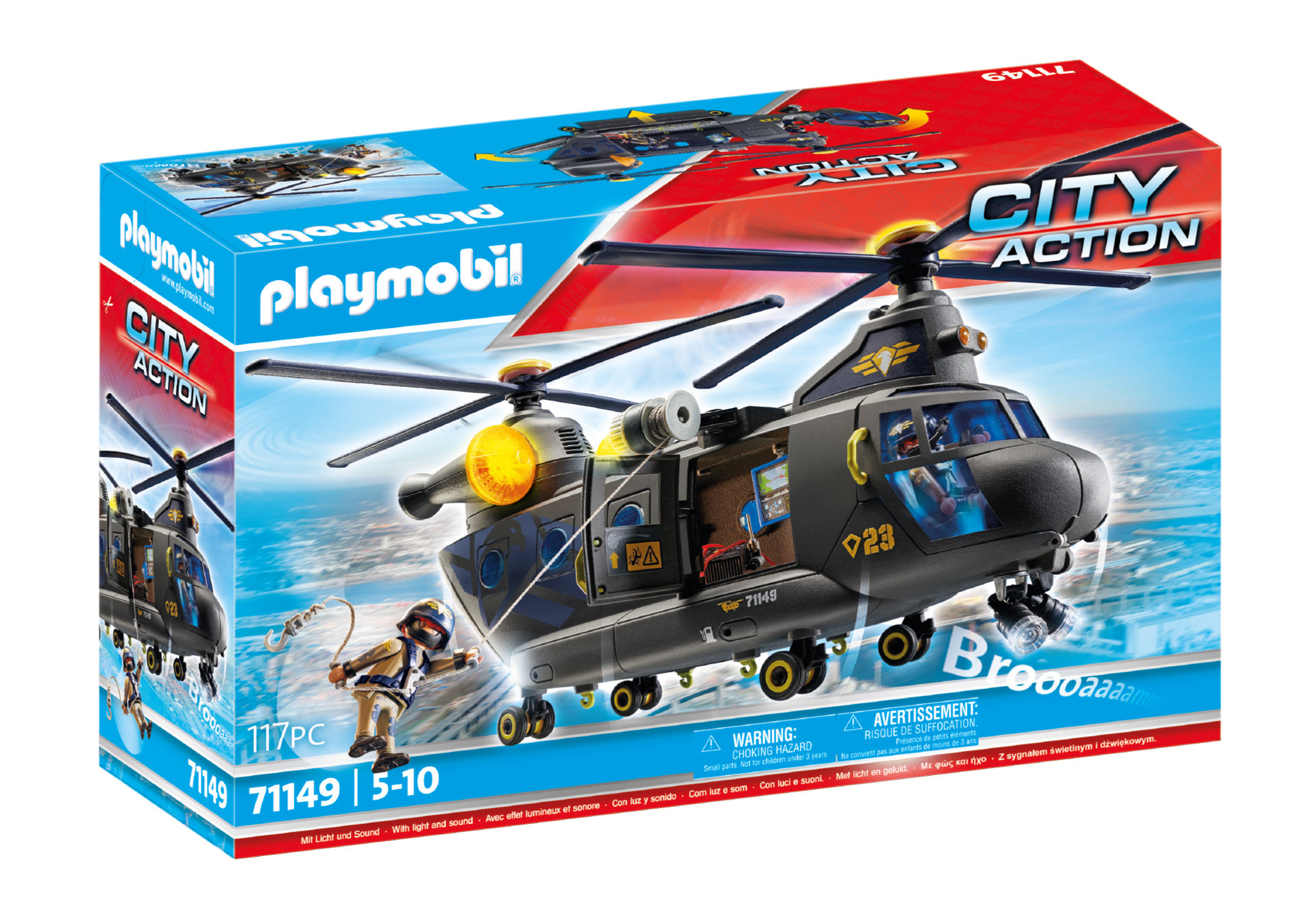 Playmobil City Action 71149 Ελικόπτερο Ειδικών Δυνάμεων Με Δύο Έλικες